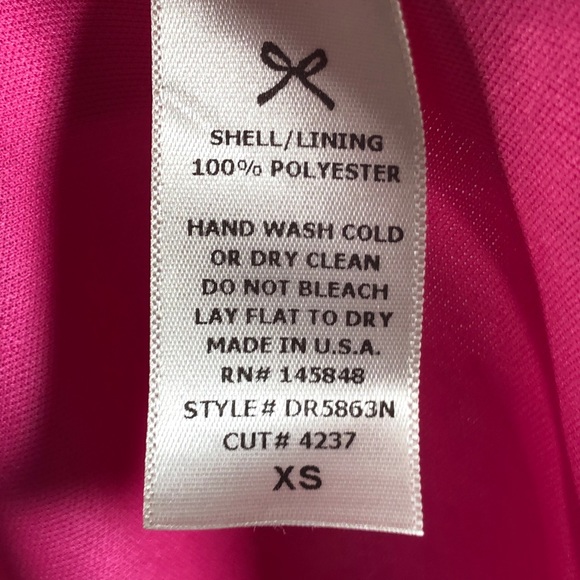 Everly Hot Pink Barbie Core Sleeveless Trapeze Dress XS - Picture 10 of 10